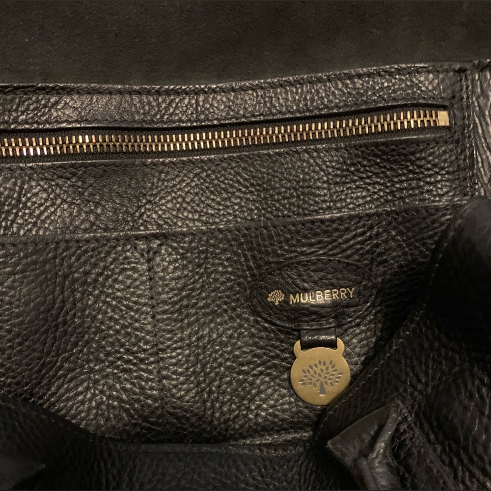 ✨💥⚡️ Mulberry Black Pebbled Leather Bayswater Satchel - Picture 8 of 16
